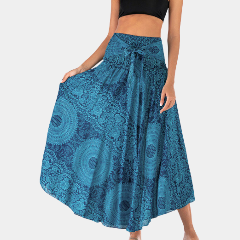 Maxi gonna elegante da donna in stile bohémien - una scelta comoda e alla moda