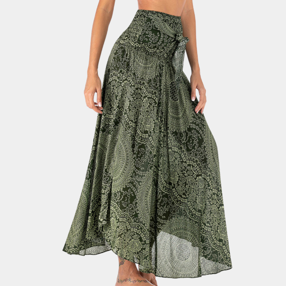Maxi gonna elegante da donna in stile bohémien - una scelta comoda e alla moda