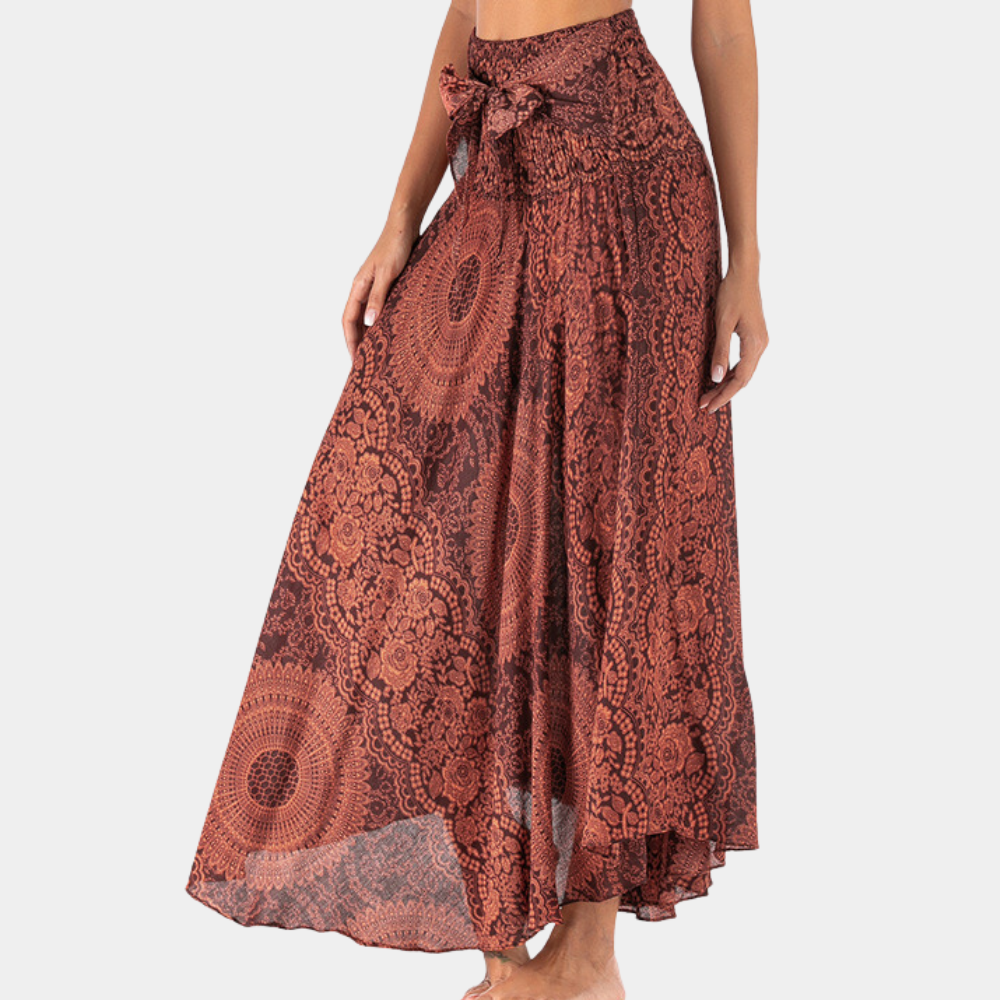 Maxi gonna elegante da donna in stile bohémien - una scelta comoda e alla moda