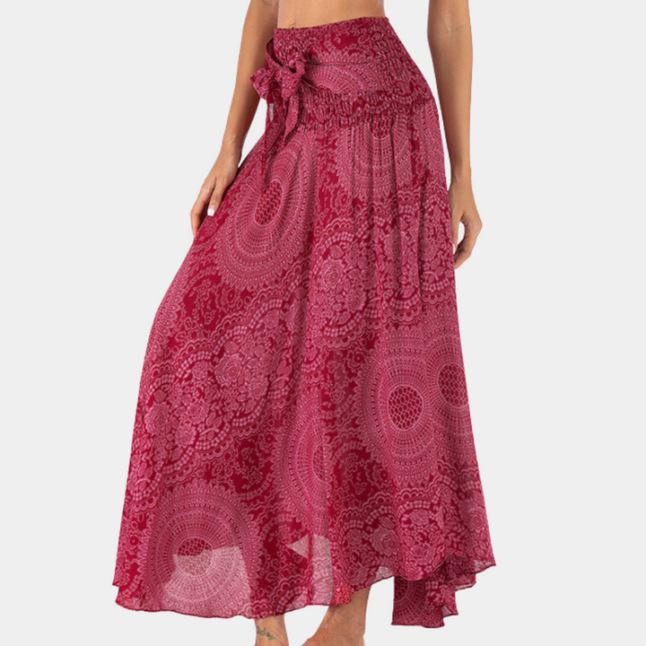 Maxi gonna elegante da donna in stile bohémien - una scelta comoda e alla moda