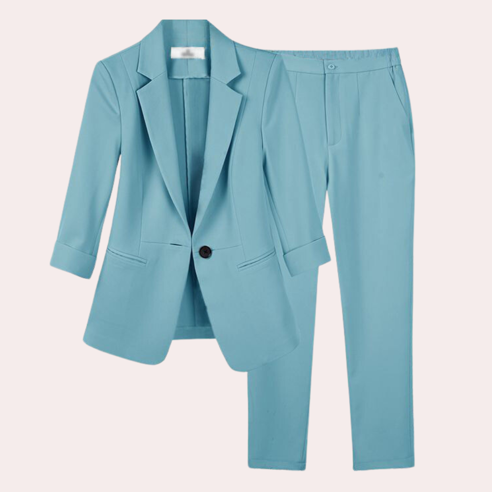 Elegante set giacca e pantaloni da donna - Teresa per un'eleganza eccezionale