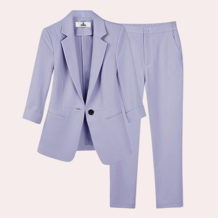Elegante set giacca e pantaloni da donna - Teresa per un'eleganza eccezionale
