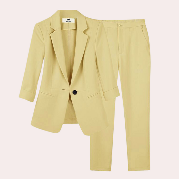 Elegante set giacca e pantaloni da donna - Teresa per un'eleganza eccezionale