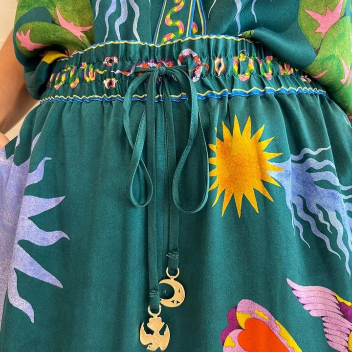 Elegante e colorato set da donna a due pezzi di Forina - elegante e accattivante