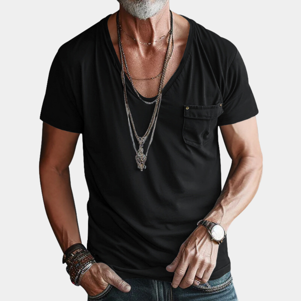 T-shirt Nicolae da uomo, elegante e confortevole: la combinazione perfetta tra eleganza e tempo libero quotidiano!