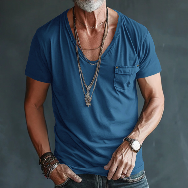 T-shirt Nicolae da uomo, elegante e confortevole: la combinazione perfetta tra eleganza e tempo libero quotidiano!