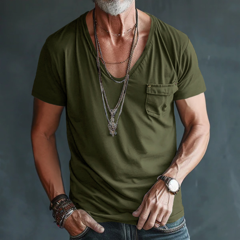T-shirt Nicolae da uomo, elegante e confortevole: la combinazione perfetta tra eleganza e tempo libero quotidiano!