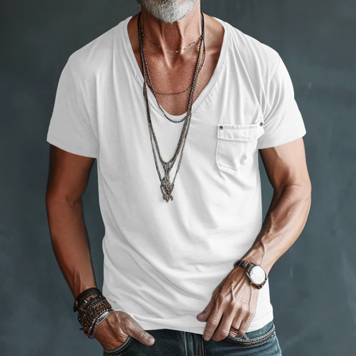 T-shirt Nicolae da uomo, elegante e confortevole: la combinazione perfetta tra eleganza e tempo libero quotidiano!