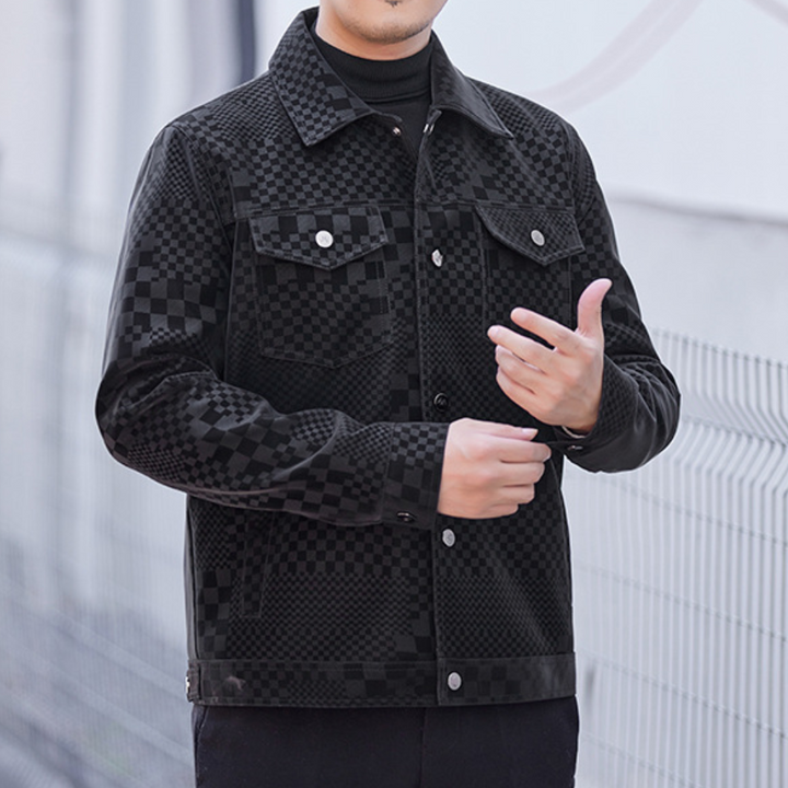 Ghita - Giacca casual button-down da uomo, ideale per l'uso quotidiano, che unisce comfort e design moderno