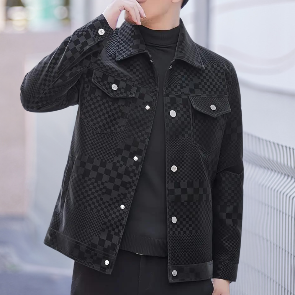 Ghita - Giacca casual button-down da uomo, ideale per l'uso quotidiano, che unisce comfort e design moderno