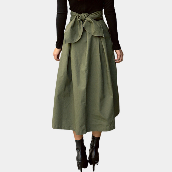 Maricica - Gonna elegante oversize a vita alta per donna