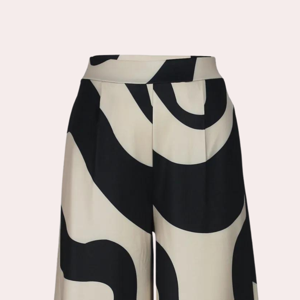 Fisseha - Eleganti pantaloni da donna a vita alta e gamba larga per un look unico
