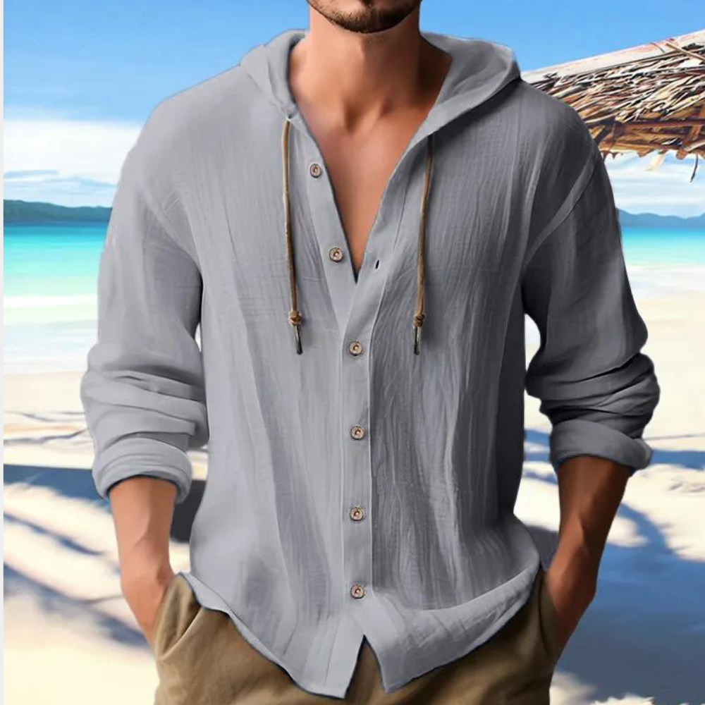 Camicia da uomo con cappuccio alla moda - Danut