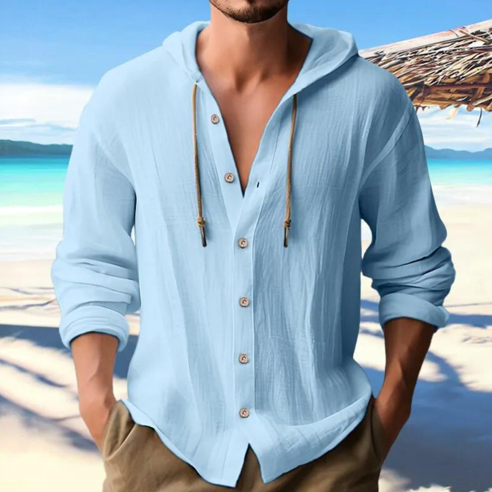 Camicia da uomo con cappuccio alla moda - Danut