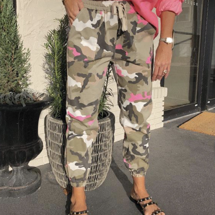 Myrsini - Pantaloni mimetici da donna eleganti e confortevoli
