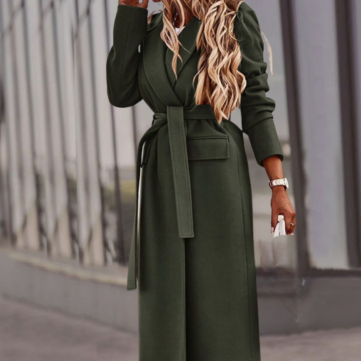 Cappotto Valeraine da donna con cintura elegante