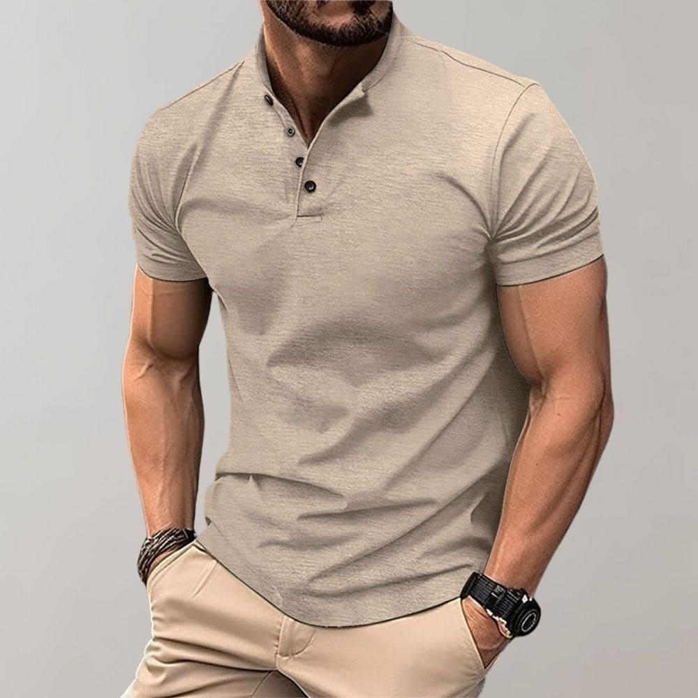 Elegante polo da uomo a manica corta con tessuto ultra-traspirante: la scelta perfetta per ogni occasione