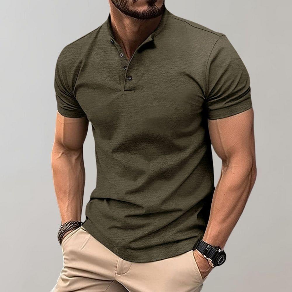 Elegante polo da uomo a manica corta con tessuto ultra-traspirante: la scelta perfetta per ogni occasione