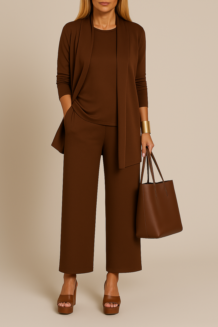 Elegante set da donna a tre pezzi Éliane - stile e classicità per ogni occasione
