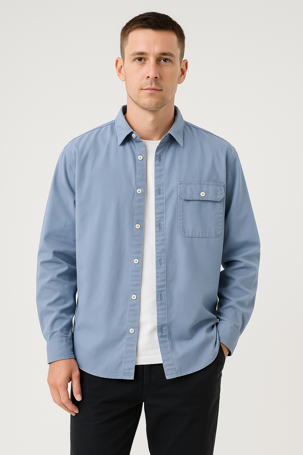 Felpa da uomo con stivali di tendenza - 100% cotone, lunghezza regolabile, maniche lunghe - ideale per lo stile quotidiano