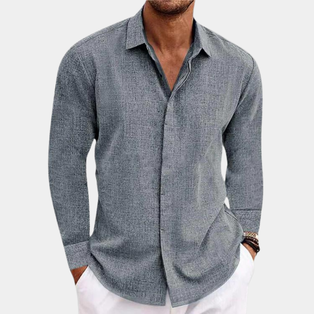 Claudio - Camicia a maniche lunghe da uomo classica ed elegante