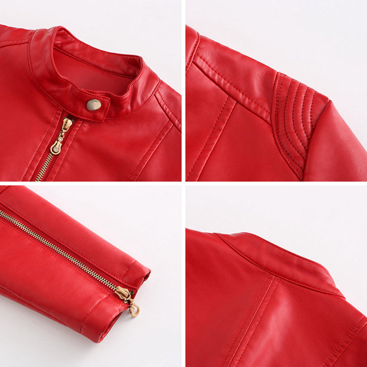 FRANICA - Elegante giacca in pelle dallo stile classico e intramontabile