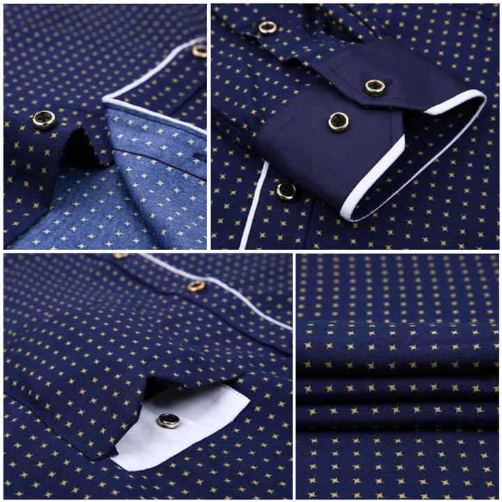 Elegante t-shirt da uomo senza maniche con motivi a contrasto di grande effetto, ideale per occasioni eleganti e formali