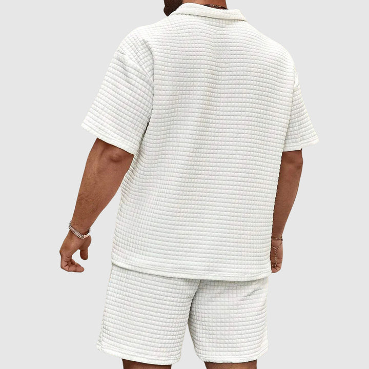 男士速干吸汗运动服套装，运动休闲必备