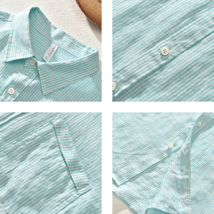 Camisa Casual para Hombre de Manga Larga con Botones y Cuello Clásico - Tela Transpirable y Súper Cómoda
