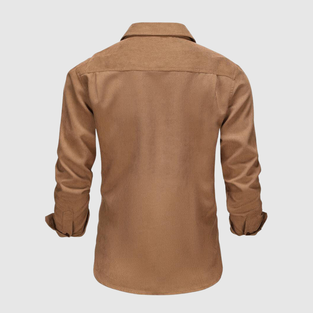 Camiseta da lavoro maschile con pantaloni e orlo elegante per un look professionale e sofisticato