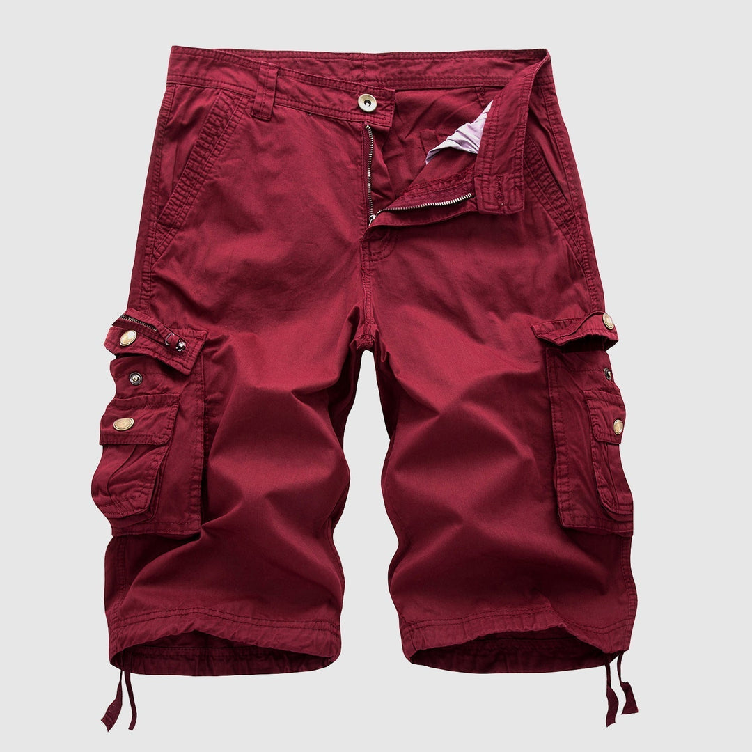 Pantaloncini cargo da uomo in cotone resistente con molteplici tasche funzionali - comodi ed eleganti per ogni occasione