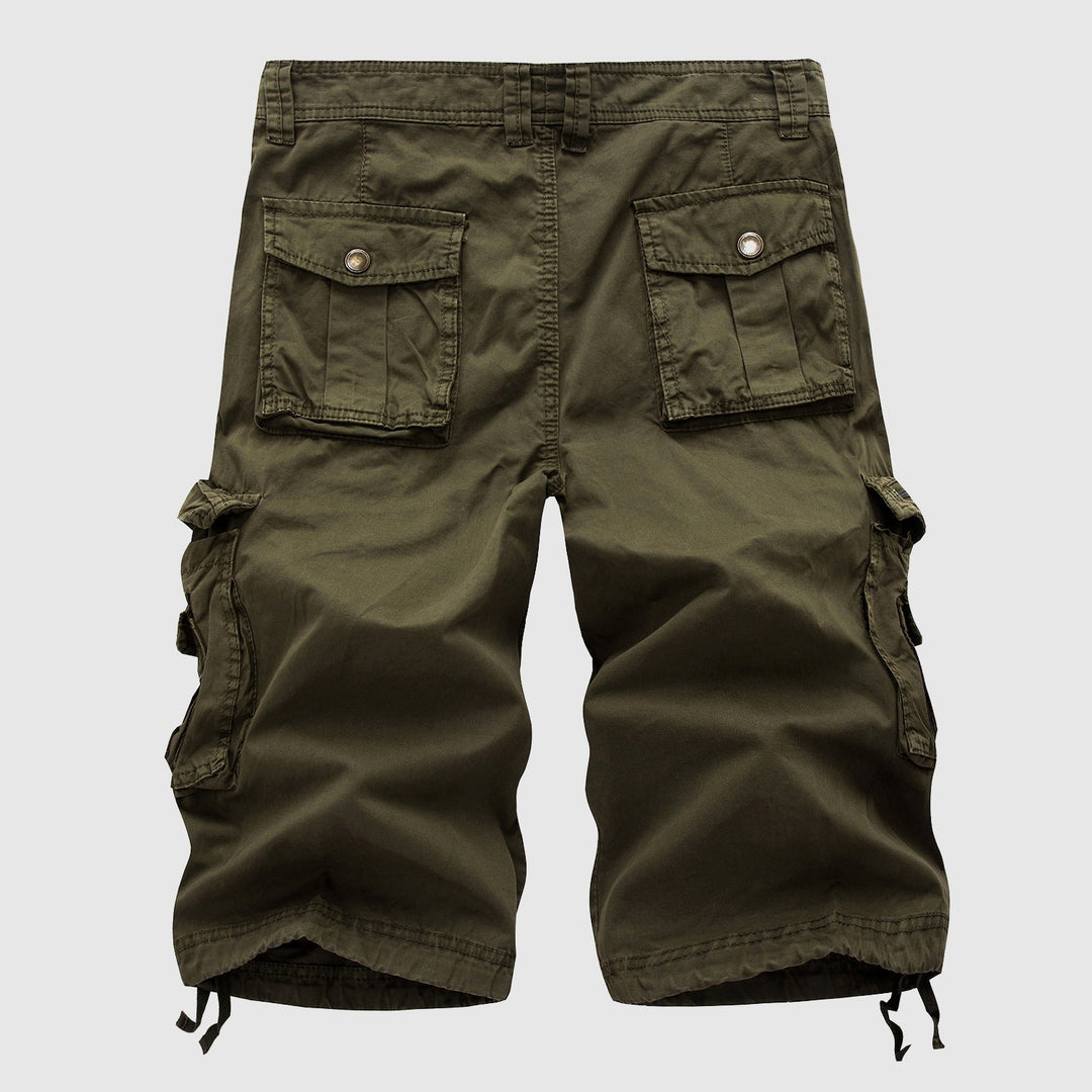 Pantaloncini cargo da uomo in cotone resistente con molteplici tasche funzionali - comodi ed eleganti per ogni occasione