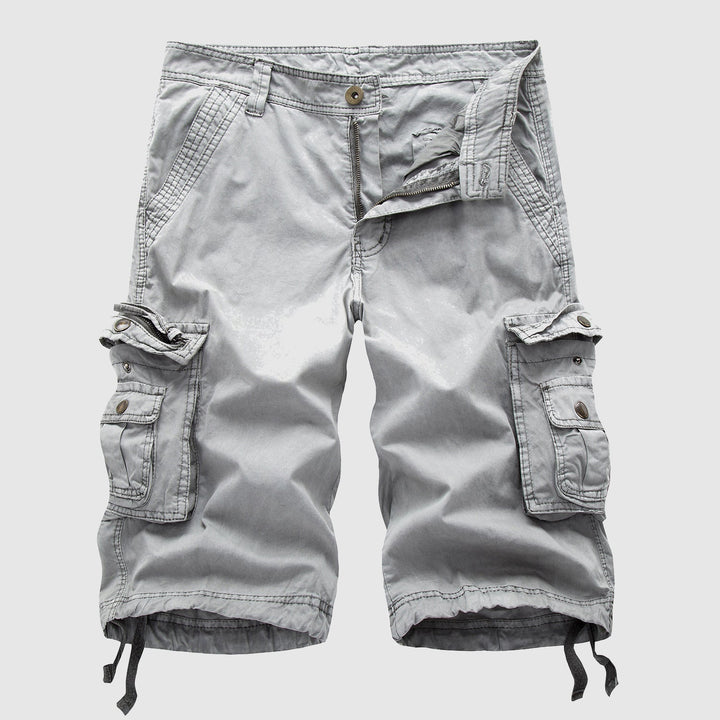 Pantaloncini cargo da uomo in cotone resistente con molteplici tasche funzionali - comodi ed eleganti per ogni occasione