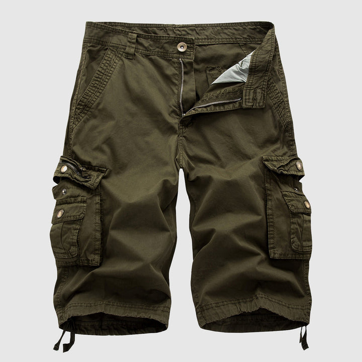 Pantaloncini cargo da uomo in cotone resistente con molteplici tasche funzionali - comodi ed eleganti per ogni occasione