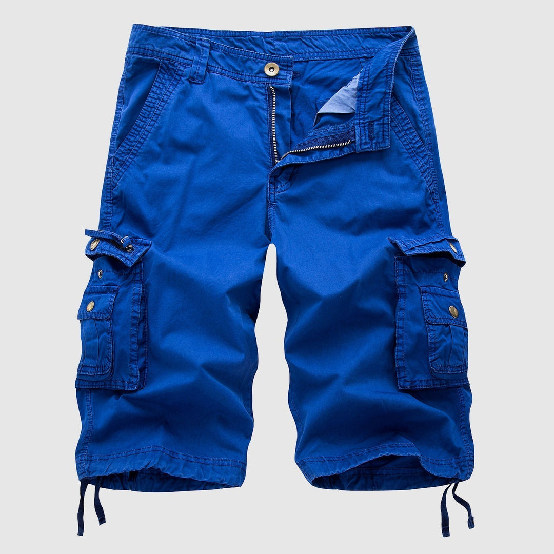 Pantaloncini cargo da uomo in cotone resistente con molteplici tasche funzionali - comodi ed eleganti per ogni occasione