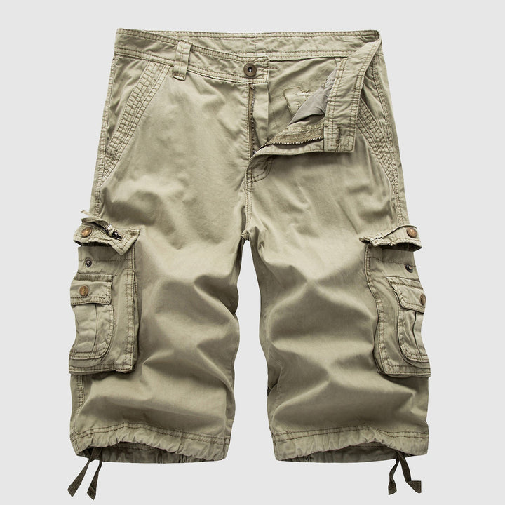 Pantaloncini cargo da uomo in cotone resistente con molteplici tasche funzionali - comodi ed eleganti per ogni occasione