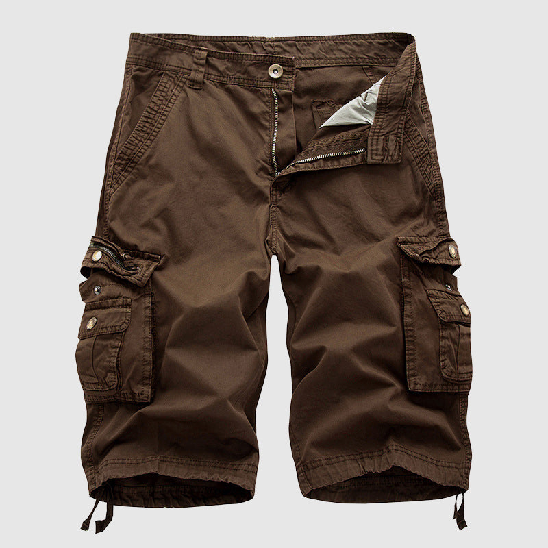 Pantaloncini cargo da uomo in cotone resistente con molteplici tasche funzionali - comodi ed eleganti per ogni occasione