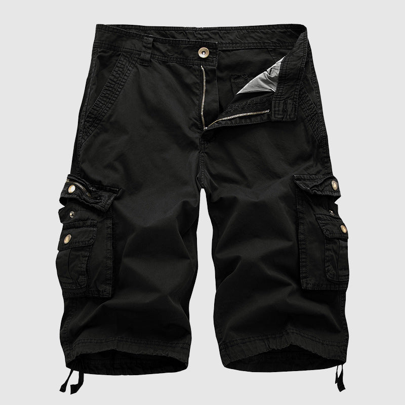Pantaloncini cargo da uomo in cotone resistente con molteplici tasche funzionali - comodi ed eleganti per ogni occasione