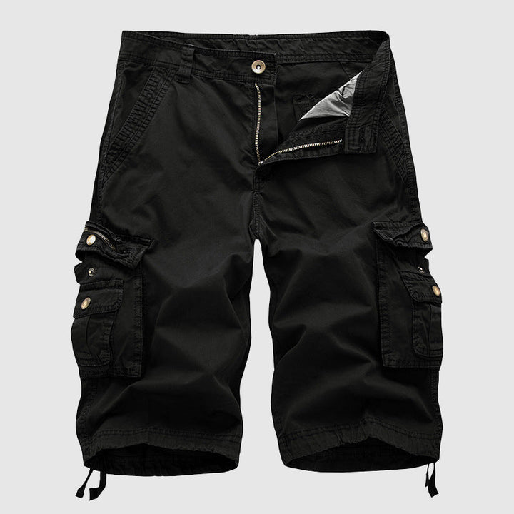 Pantaloncini cargo da uomo in cotone resistente con molteplici tasche funzionali - comodi ed eleganti per ogni occasione