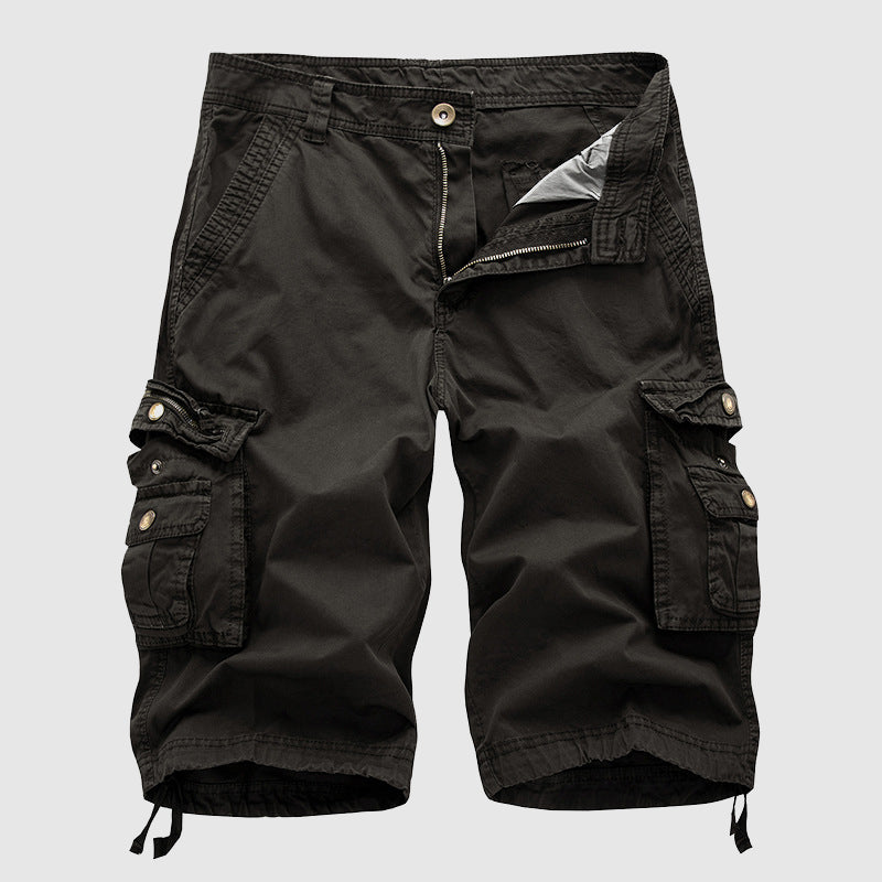 Pantaloncini cargo da uomo in cotone resistente con molteplici tasche funzionali - comodi ed eleganti per ogni occasione