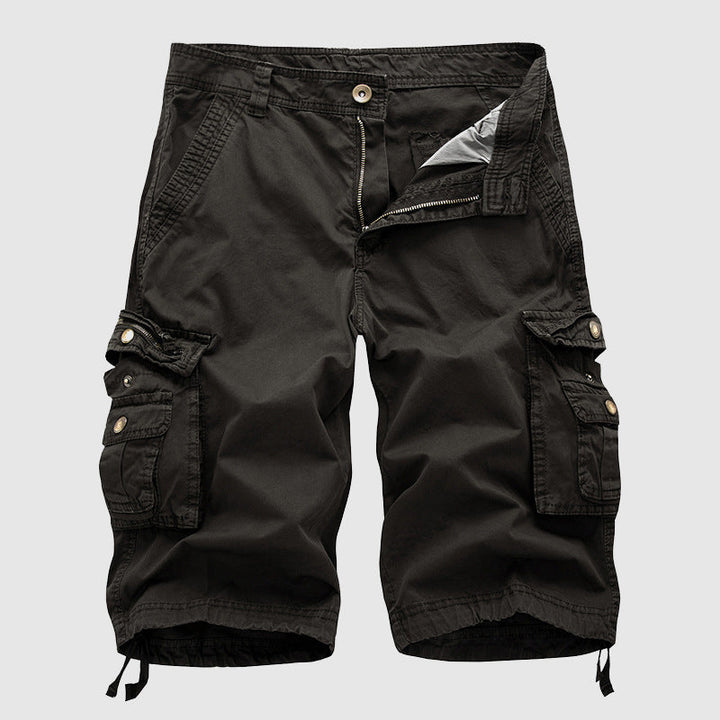 Pantaloncini cargo da uomo in cotone resistente con molteplici tasche funzionali - comodi ed eleganti per ogni occasione