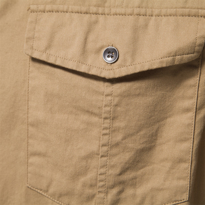 Camicia da uomo slim fit con eleganti polsini lunghi