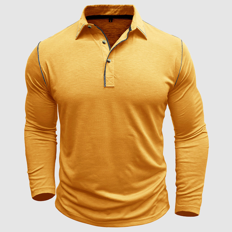Polo Uomo Efren in Verde a Contrasto per uno Stile Elegante e Sportivo