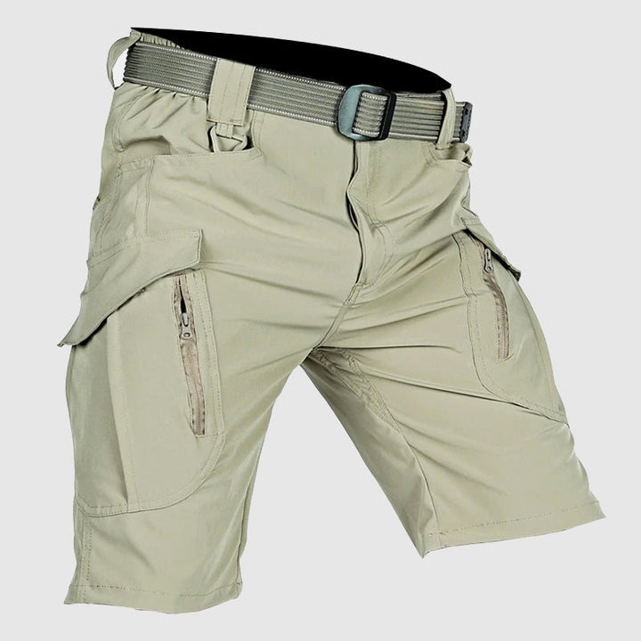 Durevole pantalone cargo da uomo in morbido cotone con numerose pratiche cinghie e facile regolazione della larghezza