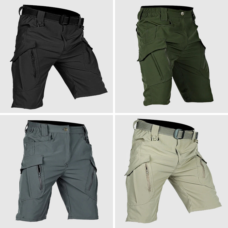 Durevole pantalone cargo da uomo in morbido cotone con numerose pratiche cinghie e facile regolazione della larghezza
