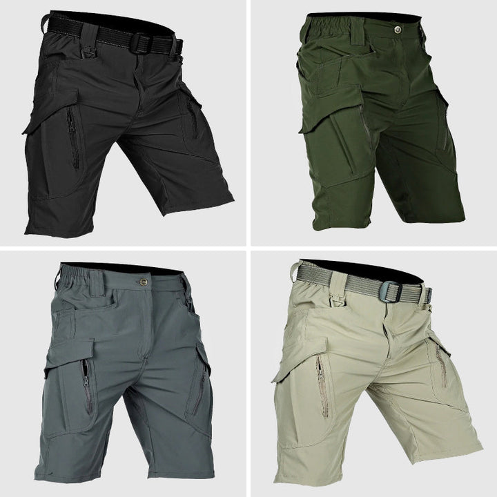 Durevole pantalone cargo da uomo in morbido cotone con numerose pratiche cinghie e facile regolazione della larghezza