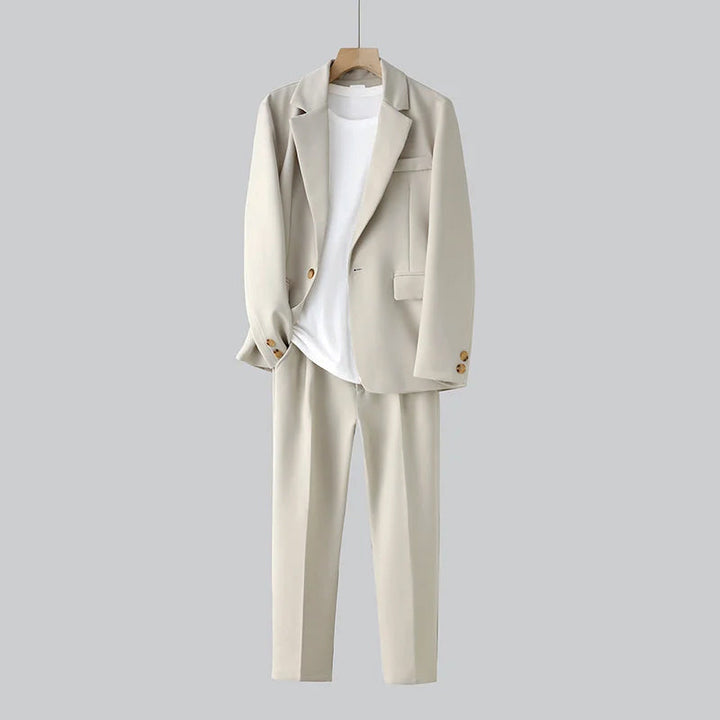Set completo con gilet e pantaloni comodi da uomo