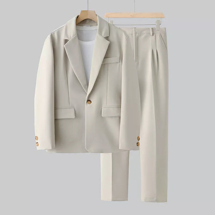 Set completo con gilet e pantaloni comodi da uomo