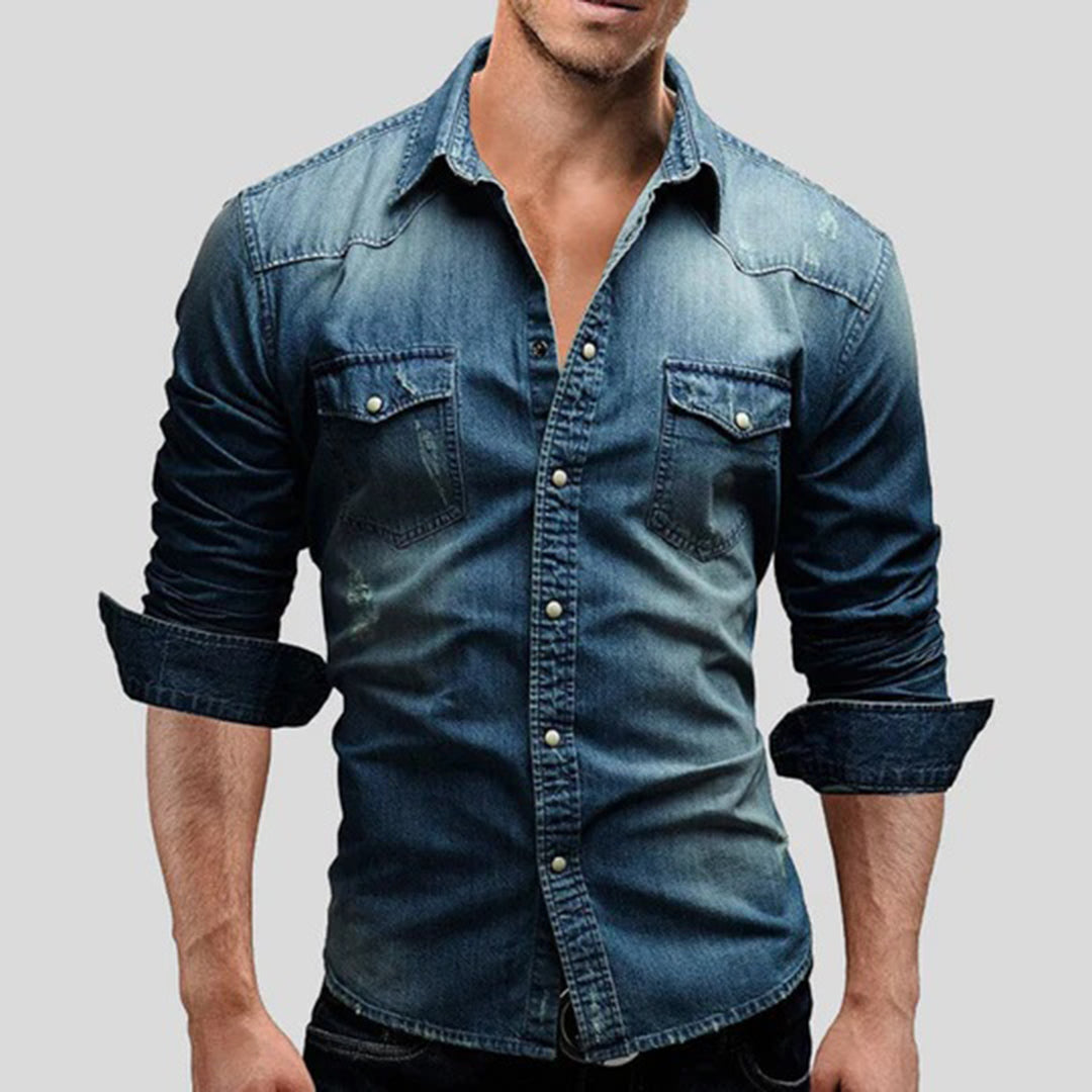 LARRY Elegante camicia a maniche lunghe - che unisce il comfort casual allo stile sofisticato