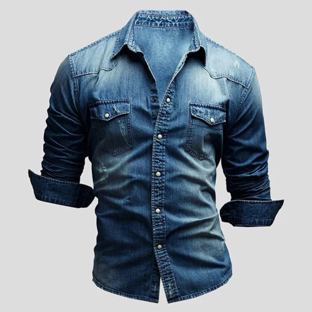 LARRY Elegante camicia a maniche lunghe - che unisce il comfort casual allo stile sofisticato